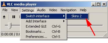 how to apply winamp classic skins on vlc player