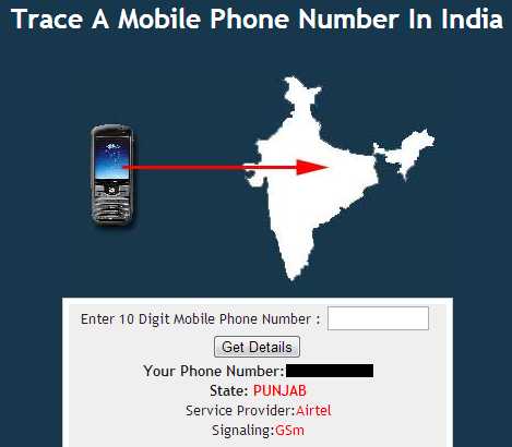 Trace Mobile Phone Number Location And Service Provider Details In India