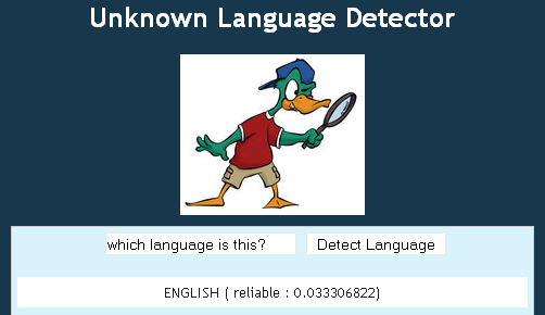 detect or identify unknown language easily