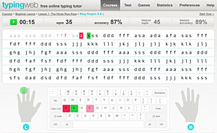 Typing Trainer Online - 100% Free Online Typing Web Tutor!