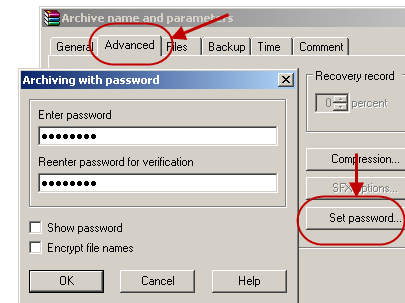 image file password protection