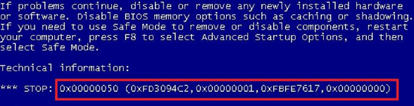 bsod error code