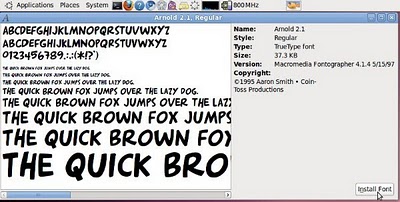 install fonts in Ubuntu