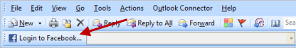 facebook toolbar in outlook