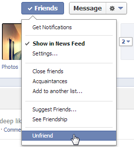 Remove Friends On Facebook