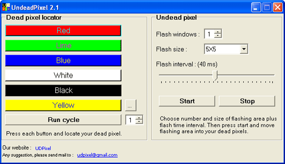 Fijar los pixeles muertos en el monitor LCD de la pantalla