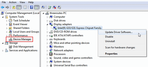 update device driver windows