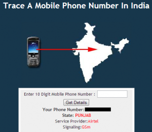 Trace Mobile Phone Number Location in India